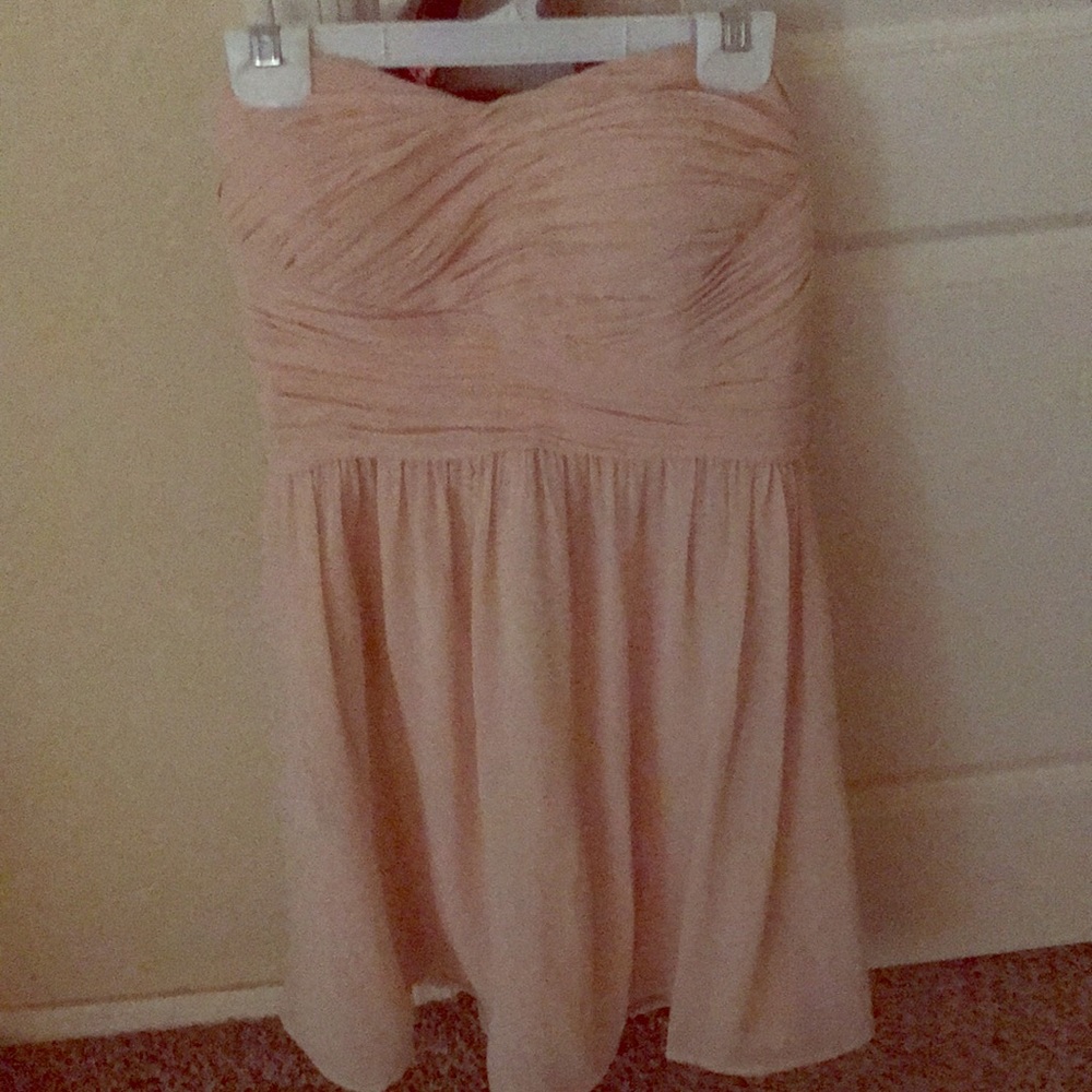 Strapless Dress champagne color